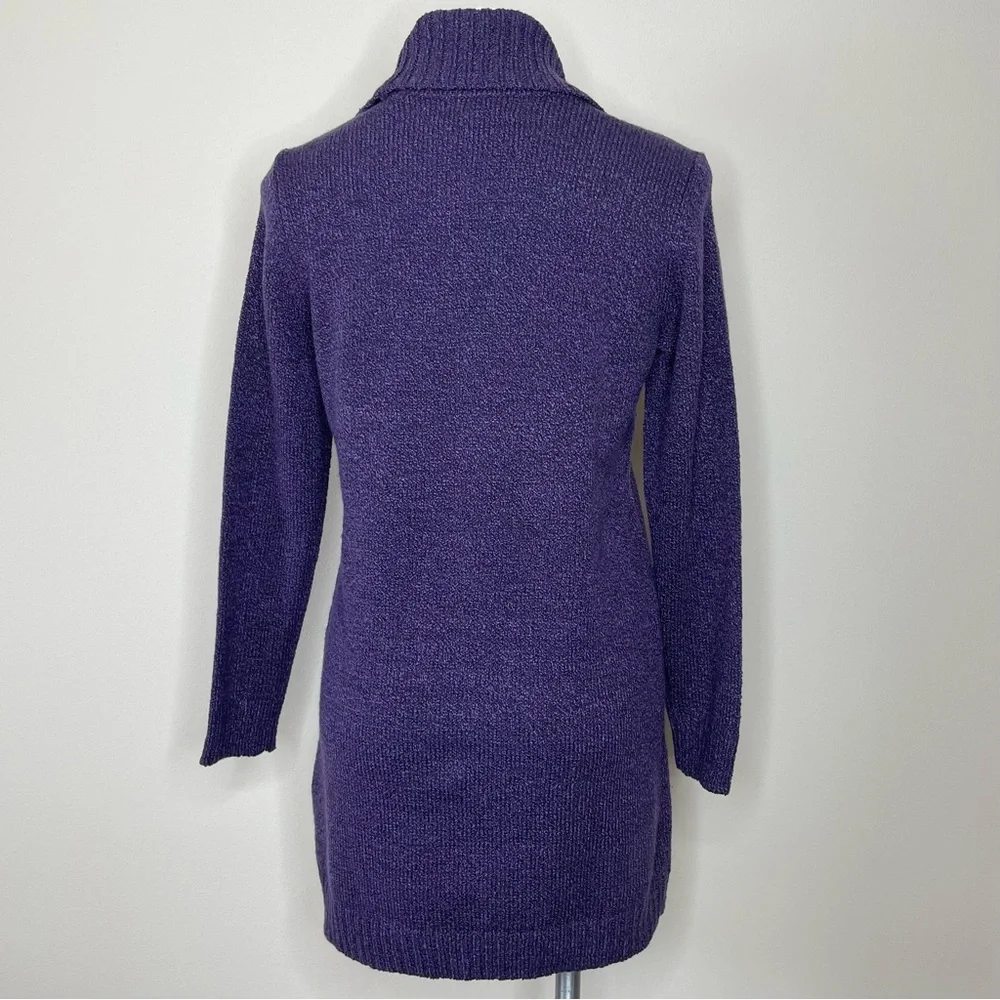 NEW Purple Cowl Neck Tunic Sweater